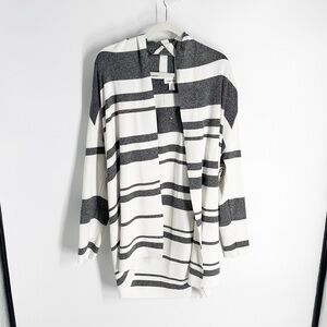 New Calvin Klein striped open cardigan sz L
